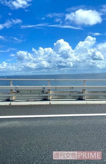 ザ・夏の海！　雨があがってよかった　写真提供／加藤綾菜