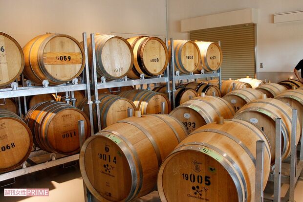 ワインの出来を左右する樽庫