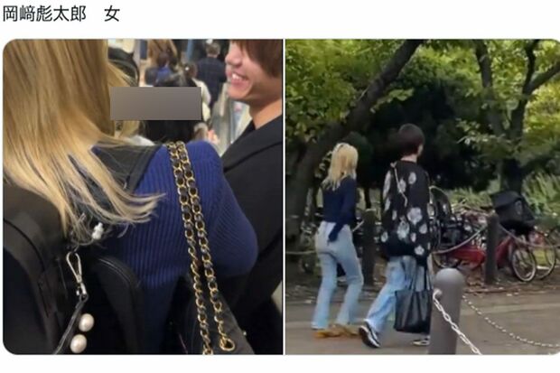 ネット上に流出した『Lilかんさい』岡﨑彪太郎と思われる人物のデート写真