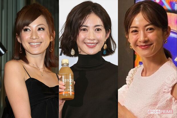 高垣麗子（2009年・30歳、2019年・40歳、2021年・42歳　※42歳は本人のインスタグラムより）