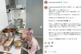 手作りラーメンを作ったことをSNSに投稿した益若つばさ（本人のインスタグラムより）
