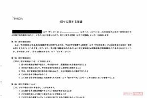 覚書には、採寸時に接触や脱衣があることを示しているが……