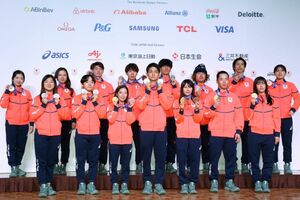 帰国時に行われた記者会見