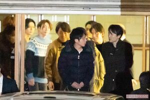 今年の初詣。V6・長野博と話す嵐・二宮和也