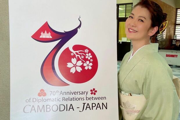 カンボジア親善大使の南野陽子（本人のインスタグラより）