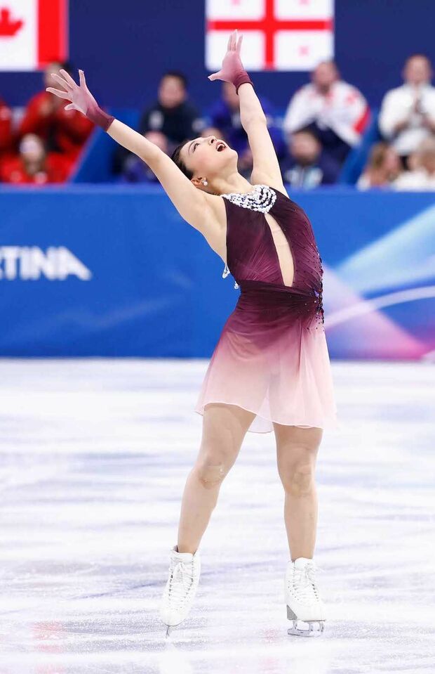 ミラノ・コルティナ五輪フィギュアスケート団体のフリーで圧巻の演技を見せた坂本花織（撮影／JMPA）