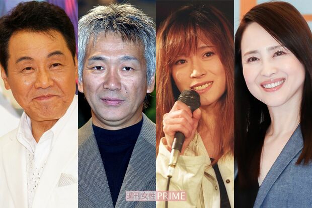 左から五木ひろし、玉置浩二、中森明菜、松田聖子