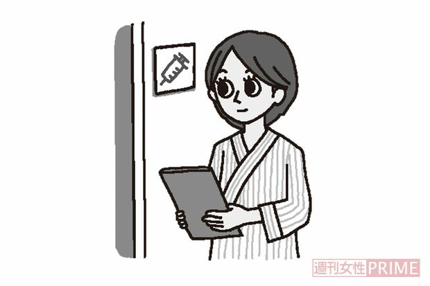 検診　イラスト／幸内あけみ