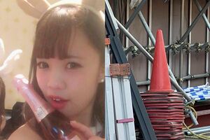 野崎優美容疑者（SNSより）と事件現場