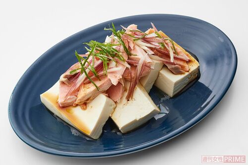鮭と香味野菜の冷ややっこ
