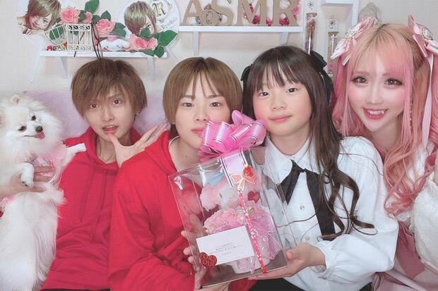 （左から）あきたんさん、琉ちゃろくん、ひめちゃん、ちいめろさん