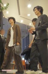 '19年8月、朝ドラ『なつぞら』の打ち上げに参加した岡田将生、清原翔、中川大志