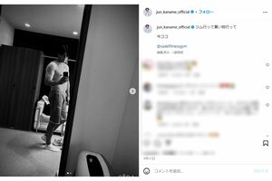 鍛え上げられた肉体を披露した要潤（本人インスタグラムより）
