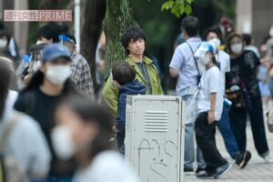 2020年6月下旬のドラマ『BG』ロケ。演者やスタッフ、エキストラはコロナ対策