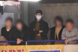 三浦は昨年3月に行われた試合にも駆けつけ、声援を送っていた