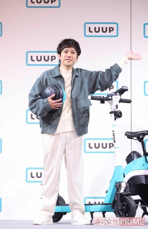 LUUPの新CM発表会に登場した二宮和也（2024年）