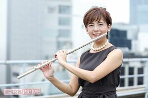 フルート・オカリナ奏者／講演家　さくらいりょうこさん　撮影／竹内摩耶