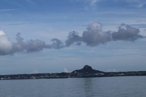 本部半島の北西に浮かぶ伊江島。ここから反基地闘争は始まった　撮影／浅井真由美