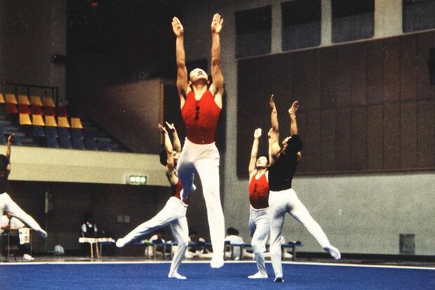 全日本王者となった国士舘大学時代の中田。1年で東日本インカレ、3、4年で全日本を連覇した