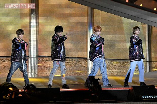 Sexy Zone『RUN』のラストでは、会場がマリウスのメンバーカラーであるオレンジ色に染まった