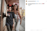 ディズニー豪華3ショットを報告した河北麻友子（公式インスタグラムより）