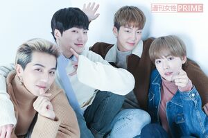 WINNER(左から)ミノ、スンユン、スンフン、ジヌ 撮影/坂本利幸