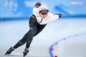 北京五輪スピードスケート1500メートルでは、高木美帆はトップのブストに0秒44及ばず、悲願の金メダル獲得とはならなかった(JMPA代表撮影)