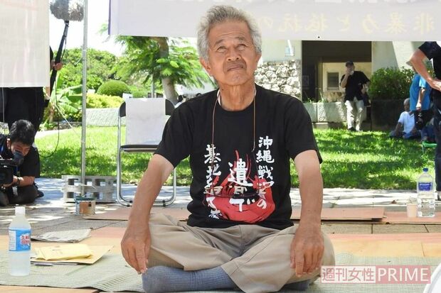 計4度のハンストを行ってきた具志堅さん。さらには遺族公聴会を開き、そこでの声を政府に届ける予定だ　撮影／渡瀬夏彦