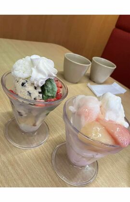 パフェも2つ（SNSより）