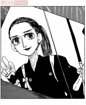 1人目の妻　妻と自分の遺伝子がまざらない子を産むことに命をかけるより、働いて社会貢献することを選んでいた。故人。　イラスト／中村キヨ