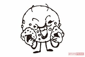 善玉菌が好きなのは実は炭水化物！　イラスト／小島サエキチ