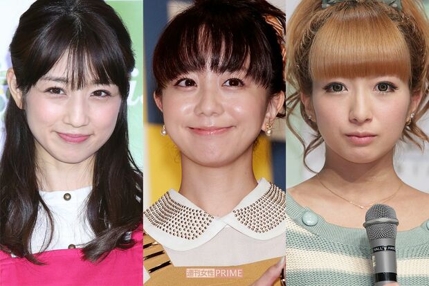 左から小倉優子、福田萌、辻希美