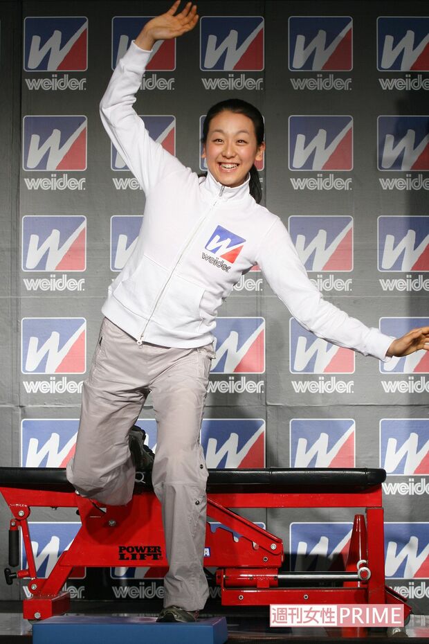 『ウイダー　浅田真央　栄養・トレーニング』サポートプロジェクト発表会（2008年3月27日）　撮影／週刊女性写真班