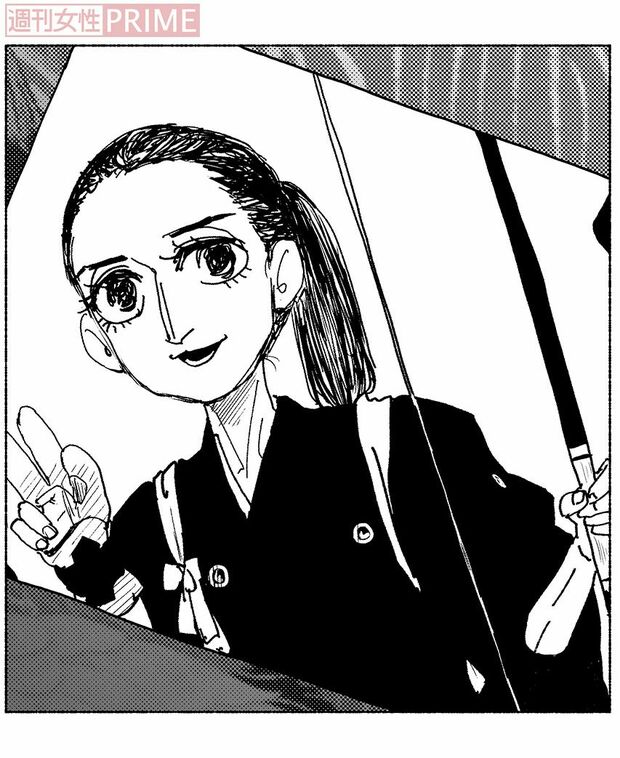 1人目の妻　妻と自分の遺伝子がまざらない子を産むことに命をかけるより、働いて社会貢献することを選んでいた。故人。　イラスト／中村キヨ