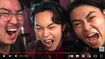 マダムタッソーにいる兄の人形とコラボした次男と三男(YouTubeより)