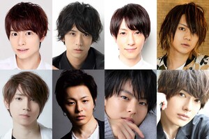 （写真左上から時計回りに）小澤廉、黒羽麻璃央、鈴木拡樹、佐藤流司、崎山つばさ、高野洸、荒木宏文、有澤樟太郎