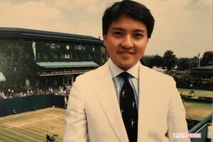 1985年、ウインブルドンにて