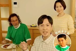 リメイク版で再共演した“初代”まさおとラモス（Jリーグ公式YouTubeチャンネルより）