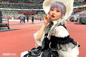 2021年開催の東京2020パラリンピックにパフォーマーとして出演したみゅうさん。日本のkawaii文化を伝えるため「ロリータ服」を着ての出演（みゅうさんのインスタグラムより）