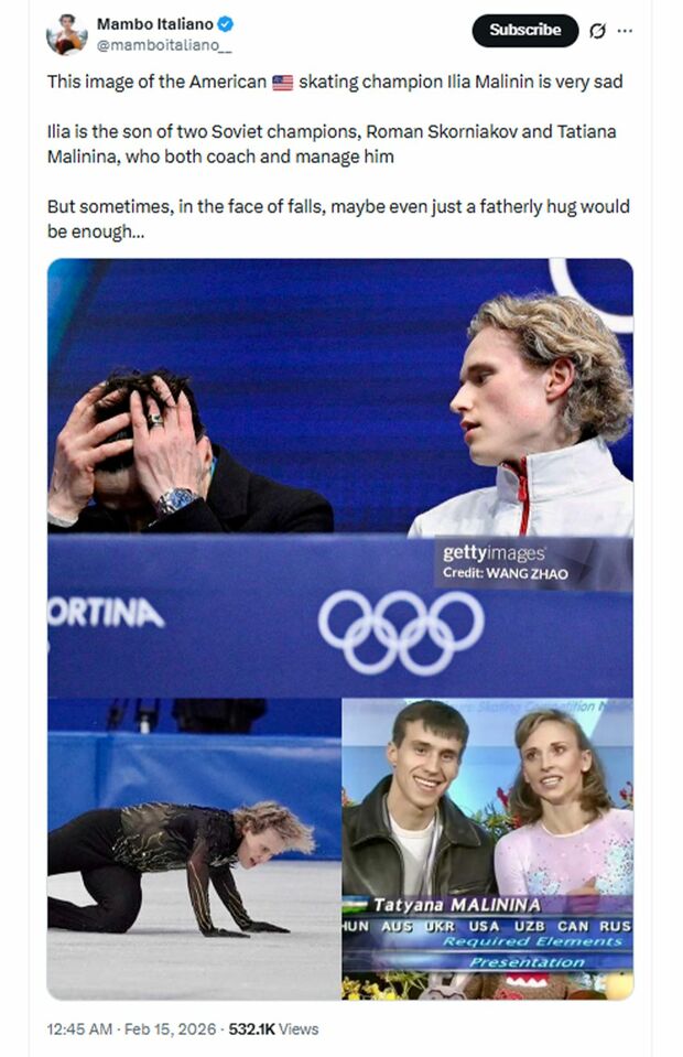 ロマン・スコルニアコフ氏について言及されたXの投稿