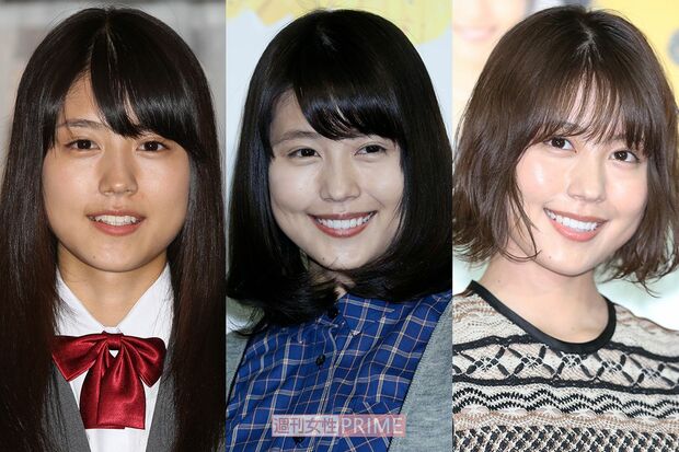 有村架純（写真左から'11年・18歳、'17年・24歳、'19年・26歳）