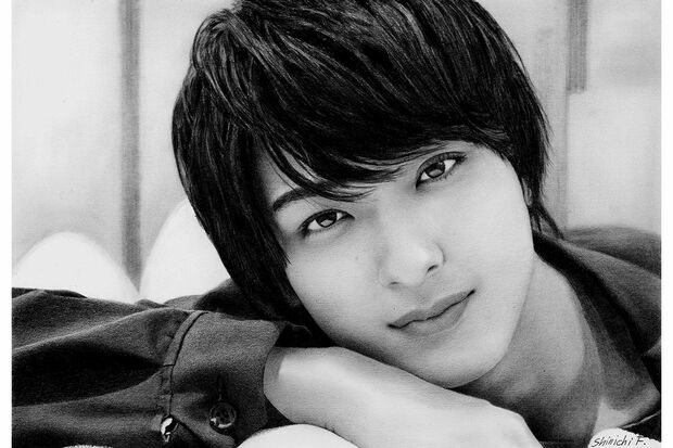 横浜流星（鉛筆画）