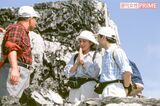 那須の茶臼岳ご登山では、山頂の景色に手を合わせられた。平成6（1994）年8月