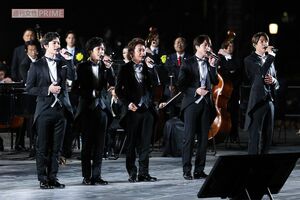 '19年に行われた『国民祭典』で奉祝曲を歌唱した嵐。前日には入念なリハーサルを行った