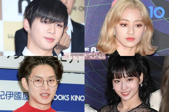 （上段左上から時計回りに）カン・ダニエル、ジヒョ、モモ、ヒチョル