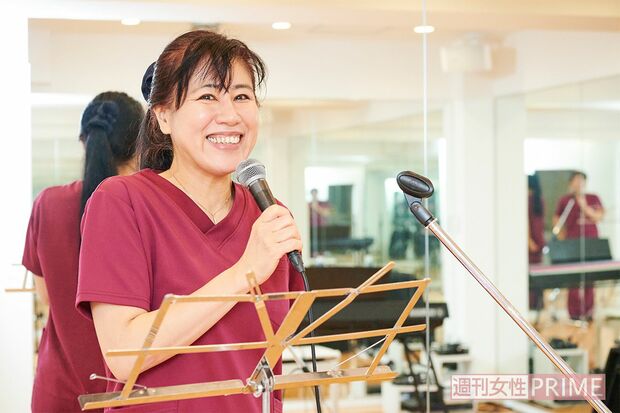 スタジオに改装したクリニック2階。エアロビクスのインストラクターとしても女性の身体をサポートしようと計画中