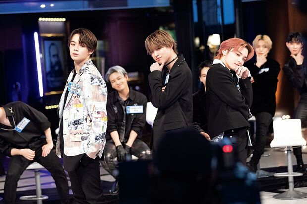 オンラインイベント 『KCON:TACT 2020 SUMMER』でパフォーマンスをするJO1 (C)LAPONE ENTERTAINMENT