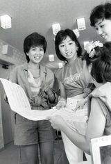 1984年8月『週刊女性』の企画「本番5分前」でオフショットを披露した堀ちえみ。17歳のころ