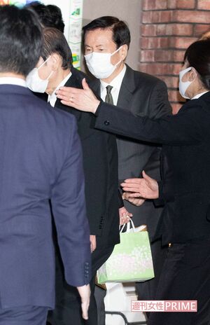 西郷輝彦さんを目標としてきた森田健作も通夜に駆けつけた