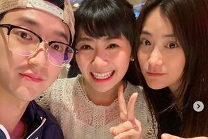 福原と夫の江選手、義姉のジャン・リガさん（@liga0601 )